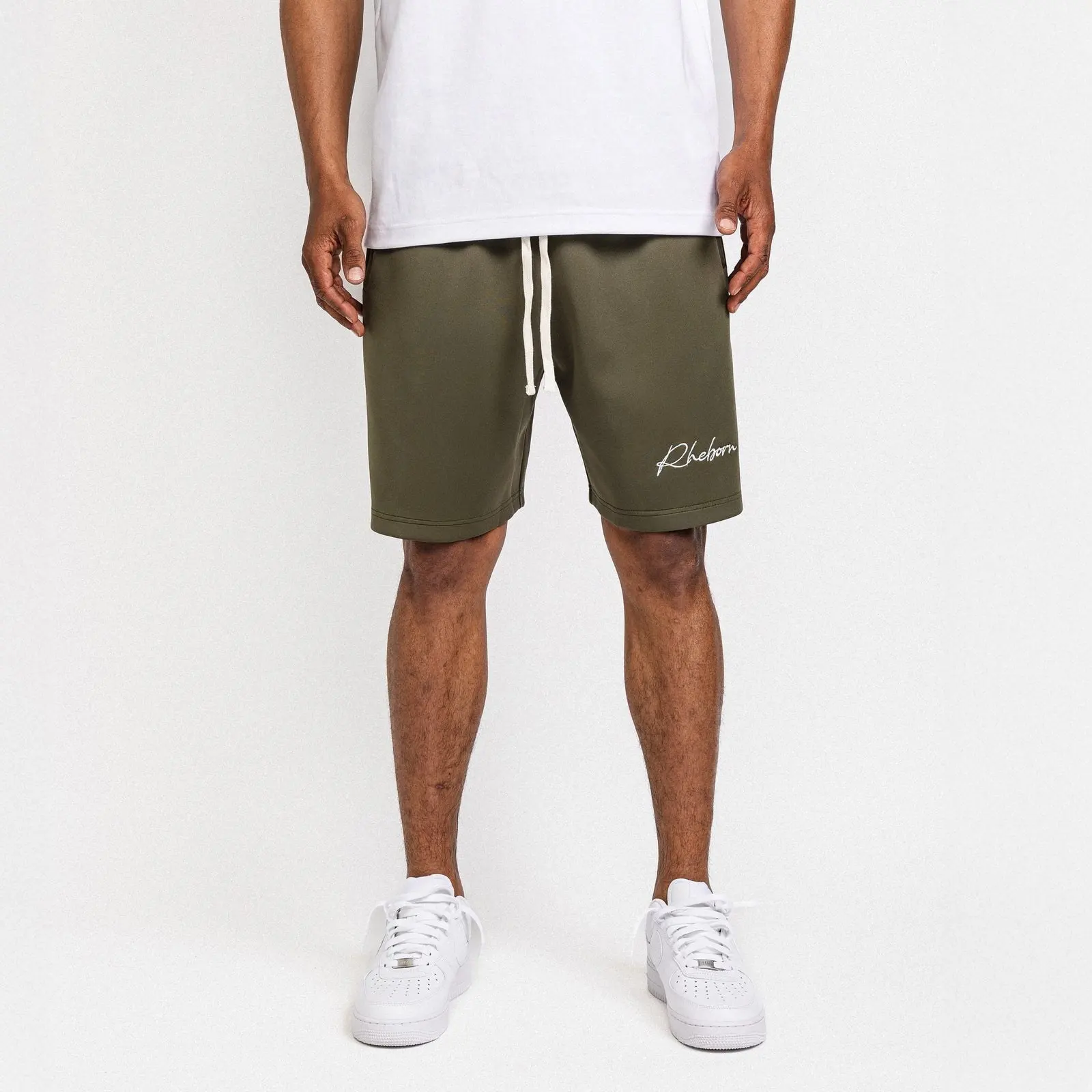 Rheborn Handwritten Logo Short Army Green