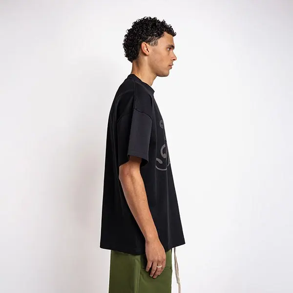 Rheborn Love More Tee Black, beeld 3 van 4